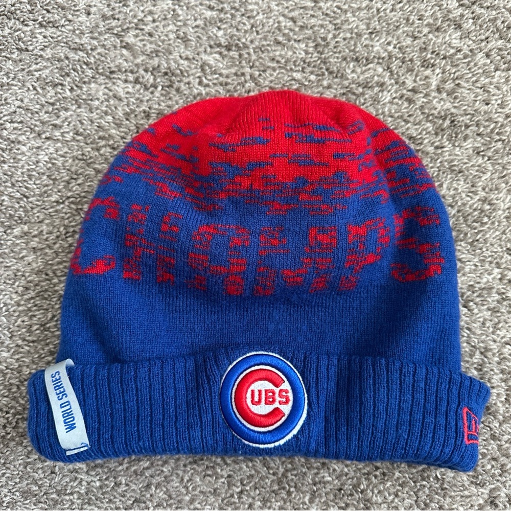 NEW ERA brand MLB genuine Chicago Cubs 2016 World Series Champions Beanie Hat